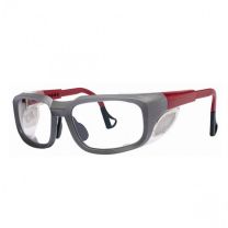 3M ZT100 Plastic Frames Safety Eyewear [Black and Blue / Gray]