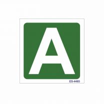 Alphabet Marking Sign