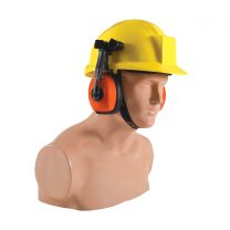 Combo Set of Ear Muff and Tough Hat Helmet