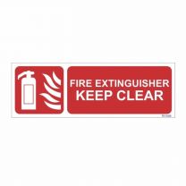 Extinguisher Keep Clear Sign