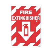 Fire Extinguisher with arrow Sign