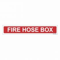 Fire Hose Box Sign