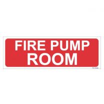 Fire Pump Room Sign