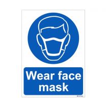 Wear Face mask Sign