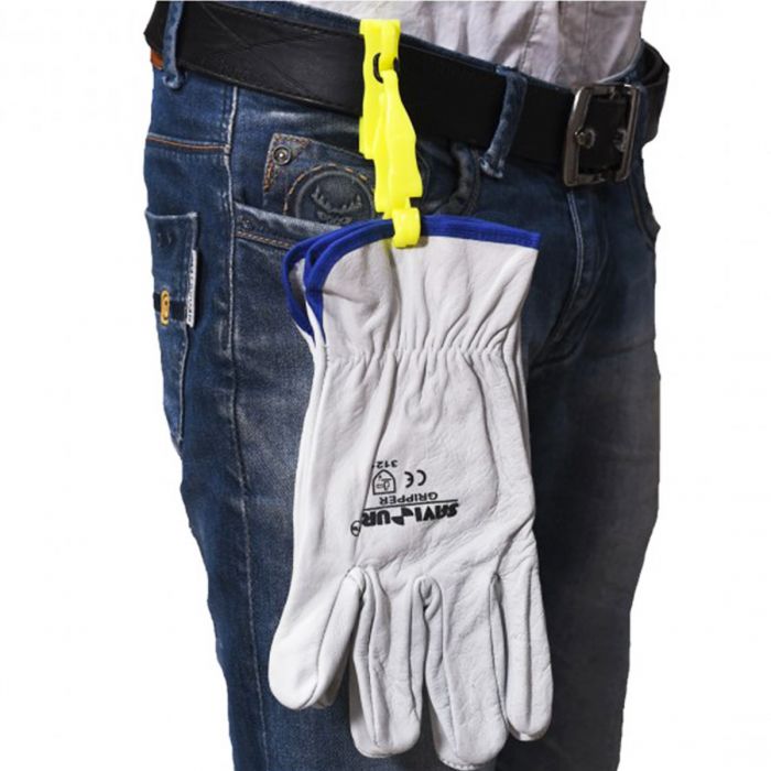 Blue SELEWARE 5 Pack Non Slip Glove Grabber Clip Holder Work Safety Clip Glove Keeper 