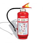 notlok Safety Work - Powder ABC Fire Extinguisher 6 kg | Continuous  Pressure with Pressure Gauge | with Fire Extinguisher Holder | Fire  Extinguisher