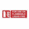 Flammable Liquid Fire Sign