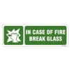 In Case of Fire Break Glass Sign