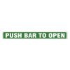 Push Bar To Open Stickers Sign