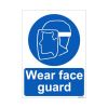 Wear Face Guard Sign