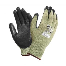 Ansell Edmont Coated Gloves Size 8 PowerFlex Rubber Dipped Palm 206401