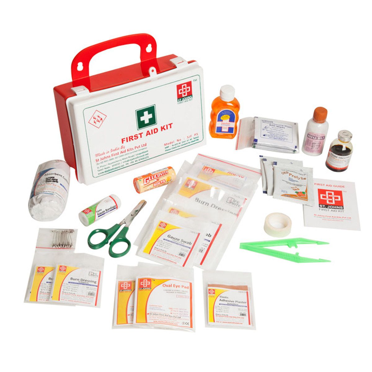 St Johns First Aid Workplace Kit [Small - Plastic Box P5]