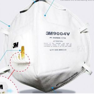 3M 9004V Dust / Mist Respirator Mask [With Valve] [Set of 5]