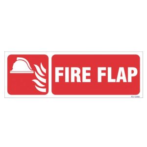Fire Flap Sign