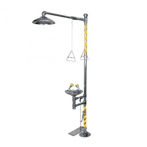 Foot Operated Eye and Face Wash Stainless Steel