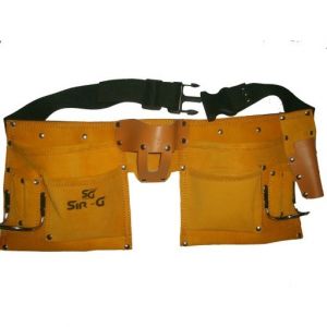 Pocket Leather Tool Bag Belt