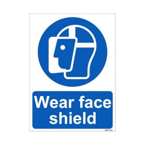 Wear Face Shield Sign
