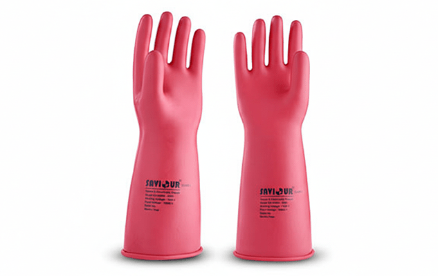 CLASS - 1 ELECTRICAL HAND GLOVES ( 10000 V 1 G )