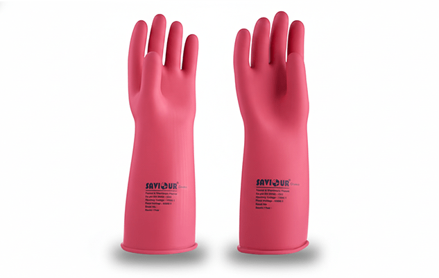 CLASS - 2 ELECTRICAL HAND GLOVES ( 20000 V 2 G )