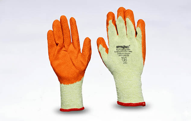 COTTON LATEX COATED GLOVES (CUT-2)