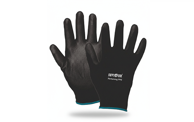 NYLON PU COATED GLOVES (CUT-1)