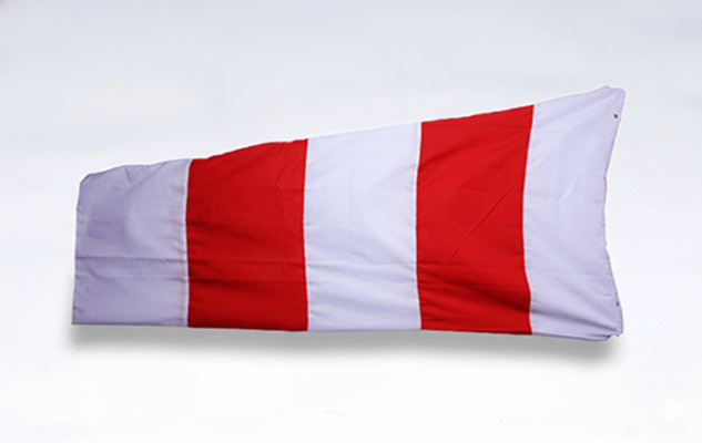 WIND SOCKS REGULAR RED / WHITE