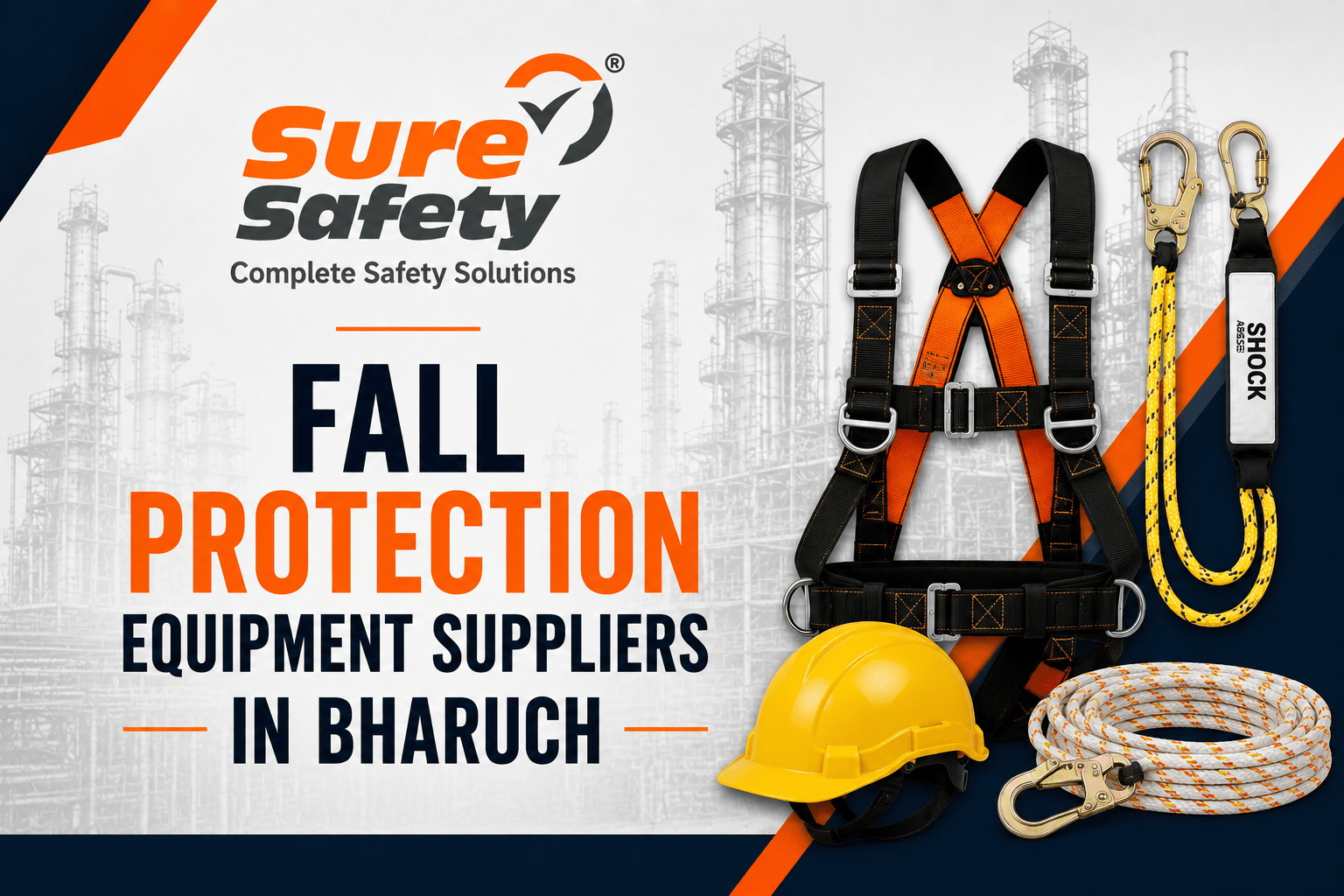 Fall protection equipment suppliers in Bharuch for industria